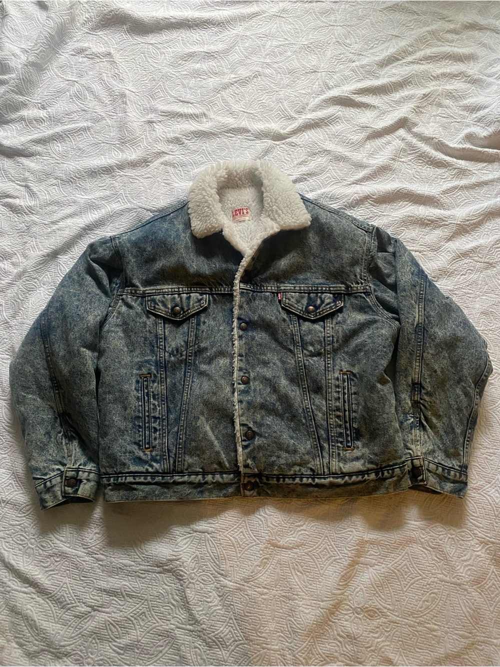 Levi's Blue Sherpa-Lined Kids Denim Jacket